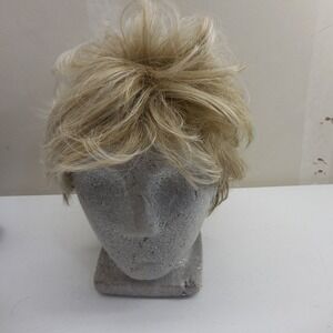 Jon Renau Short Blonde Layered Pixie Cut Synthetic Wig Modacrylic Textured Hair